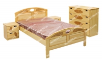 Полутороспальная кровать Галатея (сосна)