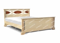 Кровать Лирона из дуба с выдвижными ящиками